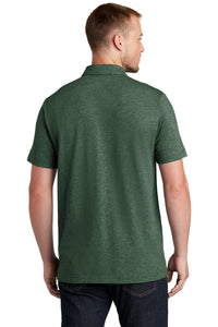 New Era  Slub Twist Polo NEA301 - Dark Green Twist Back