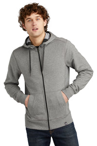 New Era  French Terry Full-Zip Hoodie - Light Graphite Twist