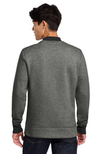 New Era  French Terry Baseball Full-Zip - Black Twist/ Black Back