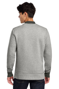 New Era  French Terry Baseball Full-Zip - Light Graphite Twist/ Graphite Back