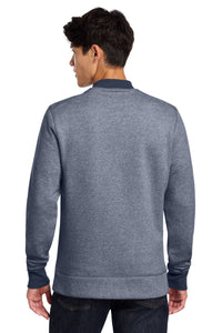 New Era  French Terry Baseball Full-Zip - True Navy Twist/ True Navy Back