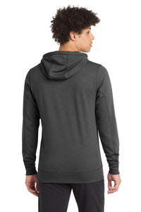 New Era  Tri-Blend Fleece Pullover Hoodie - Black Heather Back