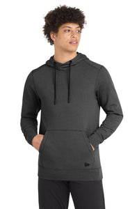New Era  Tri-Blend Fleece Pullover Hoodie - Black Heather
