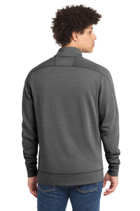 New Era  Tri-Blend Fleece 1/4-Zip Pullover - Black Heather Back