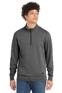 New Era  Tri-Blend Fleece 1/4-Zip Pullover - Black Heather
