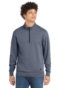 New Era  Tri-Blend Fleece 1/4-Zip Pullover - True Navy Heather