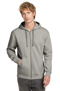 New Era Heritage Fleece Full-Zip Hoodie NEA526 - Rainstorm Grey