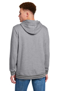 New Era Comeback Fleece Pullover Hoodie NEA550 - Athletic Heather/ Dark Heather Grey Back