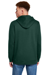 New Era Comeback Fleece Pullover Hoodie NEA550 - Dark Green Back