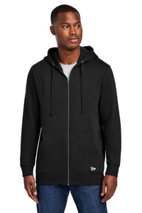 New Era Comeback Fleece Full-Zip Hoodie NEA551 - Black