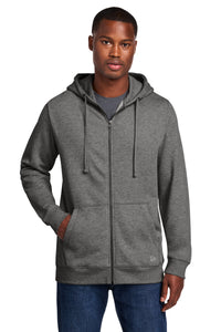 New Era Comeback Fleece Full-Zip Hoodie NEA551 - Dark Heather Grey