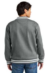 New Era Varsity Heavyweight Fleece Jacket NEA560 - Grey Frost Back