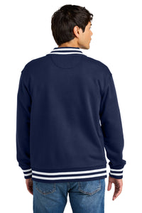 New Era Varsity Heavyweight Fleece Jacket NEA560 - True Navy Back