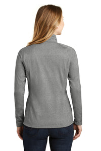 The North Face  Ladies Tech 1/4-Zip Fleece - Asphalt Grey Heather Back