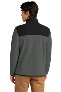 The North Face Glacier Full-Zip Fleece Jacket NF0A7V4J - Asphalt Grey/ TNF Black Back
