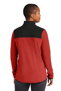 The North Face Women's Glacier 1/4-Zip Fleece NF0A7V4M - Rage Red / TNF Black Back