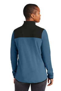 The North Face Women's Glacier 1/4-Zip Fleece NF0A7V4M - Shady Blue/ TNF Black Back