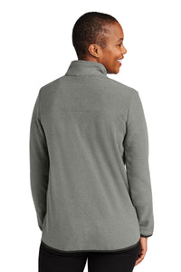 The North Face Women's Glacier 1/4-Zip Fleece NF0A7V4M - TNF Medium Grey Heather Back