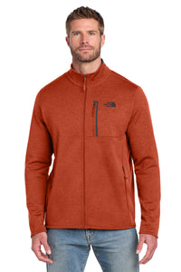 The North Face Skyline Full-Zip Fleece Jacket NF0A7V64 - Zion Orange Heather/ Urban Navy