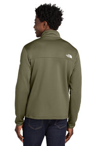 The North Face Aim 1/4-Zip Fleece NF0A8ENJ - Burnt Olive Green Back