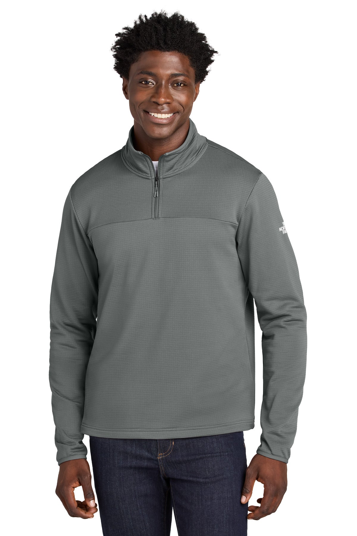 The North Face Aim 1/4-Zip Fleece NF0A8ENJ - Smoked Pearl Grey