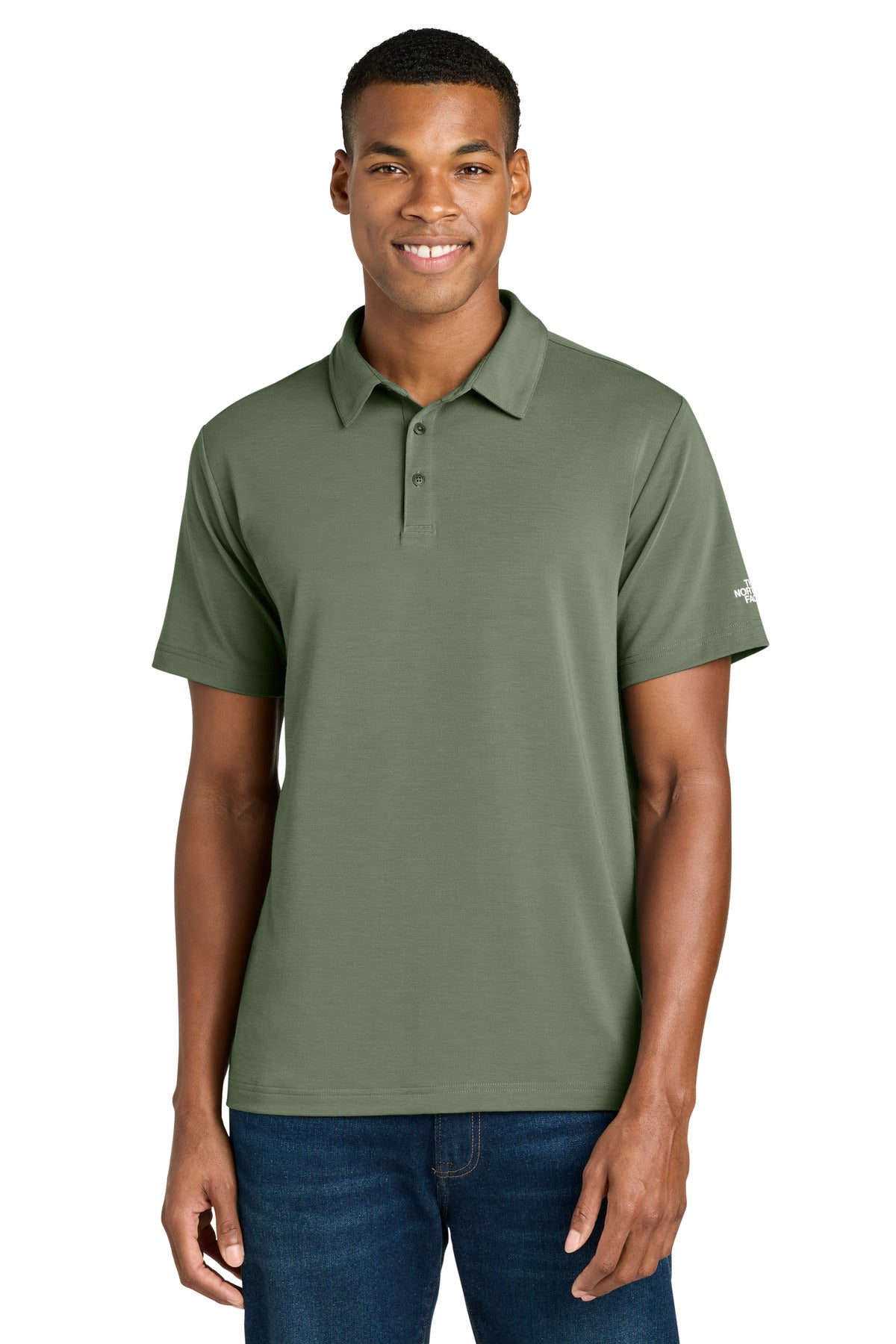 The North Face Canyon Crest Polo NF0A8GE0 - Bark Mist Green
