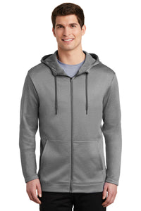 Nike Therma-FIT Full-Zip Fleece Hoodie - Dark Grey Heather