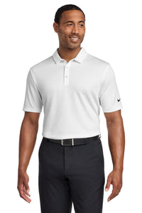 Nike Dri-FIT Hex Textured Polo - White
