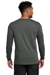 Nike Dri-FIT Cotton/Poly Long Sleeve Tee - Anthracite Back