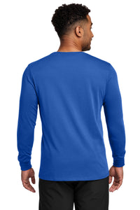 Nike Dri-FIT Cotton/Poly Long Sleeve Tee - Rush Blue Back