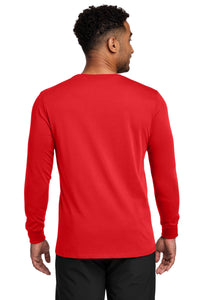 Nike Dri-FIT Cotton/Poly Long Sleeve Tee - University Red Back