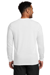 Nike Dri-FIT Cotton/Poly Long Sleeve Tee - White Back