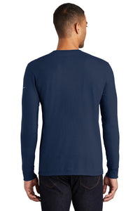 Nike Core Cotton Long Sleeve Tee - College Navy Back