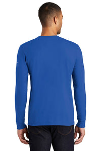 Nike Core Cotton Long Sleeve Tee - Rush Blue Back