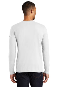 Nike Core Cotton Long Sleeve Tee - White Back