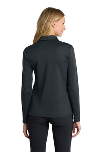 Nike Women's Dri-FIT Micro Pique 2.0 Long Sleeve Polo NKDC2105 - Anthracite Back