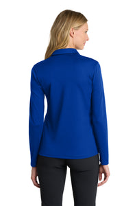Nike Women's Dri-FIT Micro Pique 2.0 Long Sleeve Polo NKDC2105 - Game Royal Back