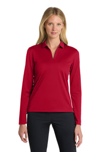 Nike Women's Dri-FIT Micro Pique 2.0 Long Sleeve Polo NKDC2105 - University Red