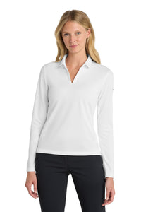 Nike Women's Dri-FIT Micro Pique 2.0 Long Sleeve Polo NKDC2105 - White