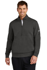 Nike Club Fleece Sleeve Swoosh 1/2-Zip NKDX6718 - Anthracite