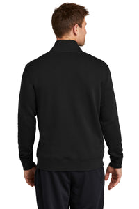 Nike Club Fleece Sleeve Swoosh 1/2-Zip NKDX6718 - Black Back