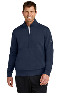 Nike Club Fleece Sleeve Swoosh 1/2-Zip NKDX6718 - Midnight Navy
