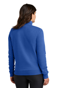 Nike Women's Club Fleece Sleeve Swoosh 1/2-Zip NKDX6720 - Game Royal Back