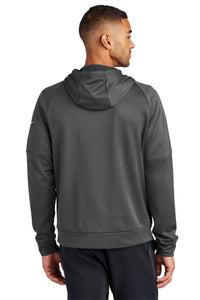 Nike Therma-FIT Pocket 1/4-Zip Fleece Hoodie NKFD9742 - Anthracite Back