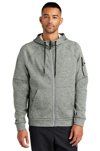 Nike Therma-FIT Pocket Full-Zip Fleece Hoodie NKFD9859 - Dark Grey Heather