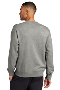 Nike Club Fleece Sleeve Swoosh Crew NKFD9863 - Dark Grey Heather Back