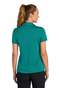 Nike Women's Dri-FIT Smooth Heather Polo NKFQ4793 - Bright Spruce Heather Back