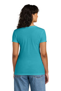Next Level Apparel Women's Ideal V-Neck Tee NL1540 - Tahiti Blue Back
