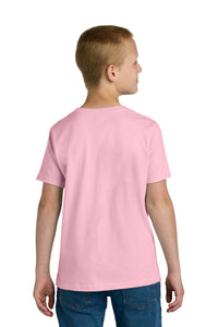 Next Level Apparel Youth Cotton Tee NL3310 - Light Pink Back