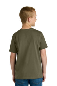 Next Level Apparel Youth Cotton Tee NL3310 - Military Green Back
